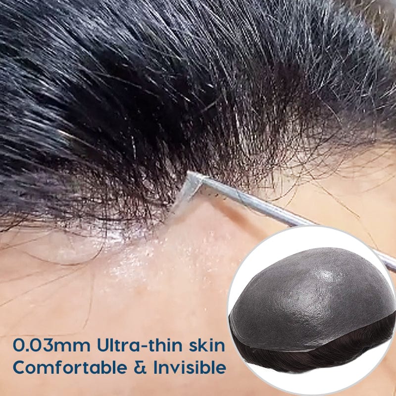newtimeshair super thin skin human hair men toupee wig vendor for men hair systems prosthesis