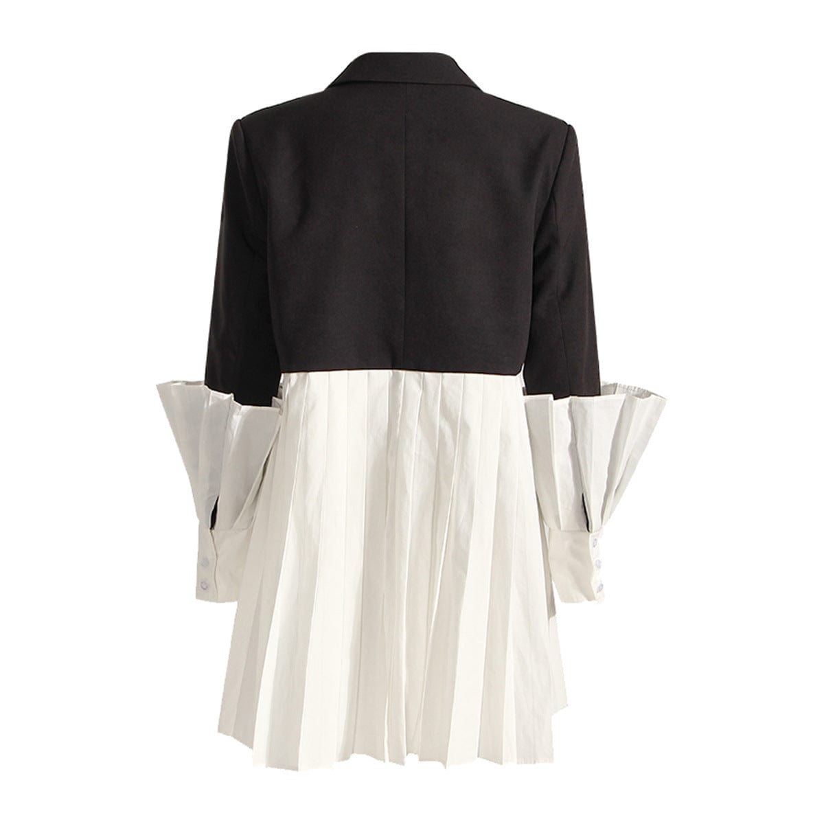 Niche Design Loose Women's Clothing Thin Lantern Sleeve Pleated Dress 2023  Fashion Trend Contrast Shirt Dress Women's Dresses