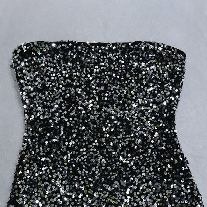 Night Party Dresses Women Sexy Sequin Velvet Lady Elegant Casual Dinner Vestidos Cortos Dress