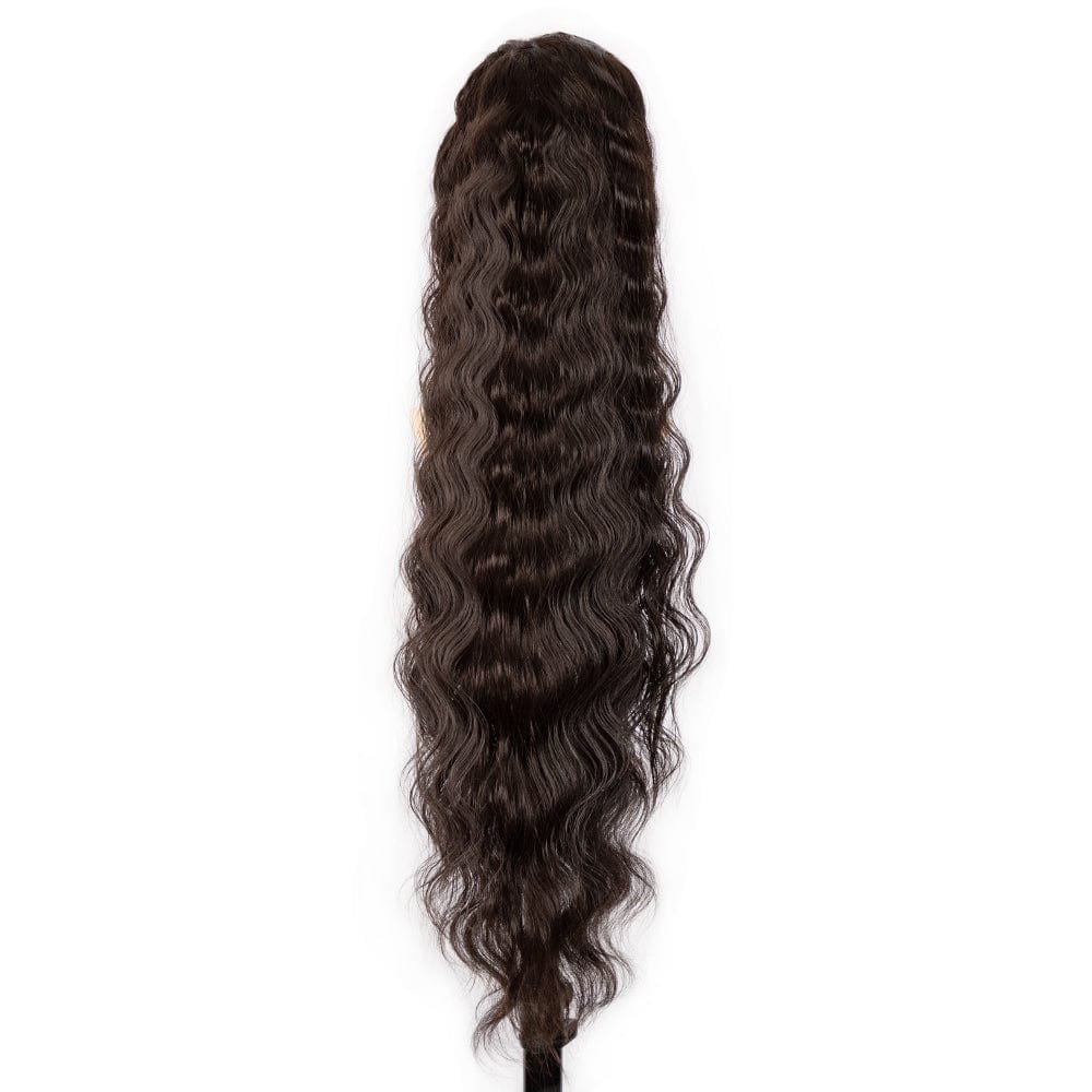 Noble new fiber 24 inch ponytail Wigs for woman machine made Synthetic locs girl hair cheap wholesale factory synthetic hair wig
