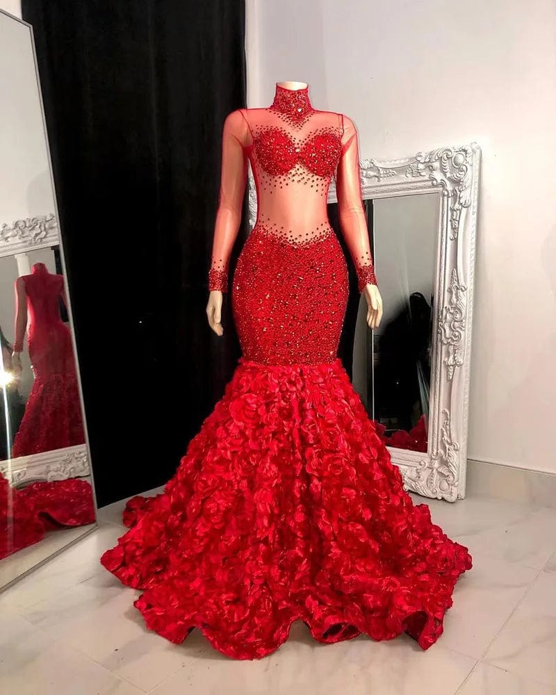 NOVANCE 2023 new product high neck sheer sparkling rhinestones elegant black sexy dress modest wedding dress for wedding party