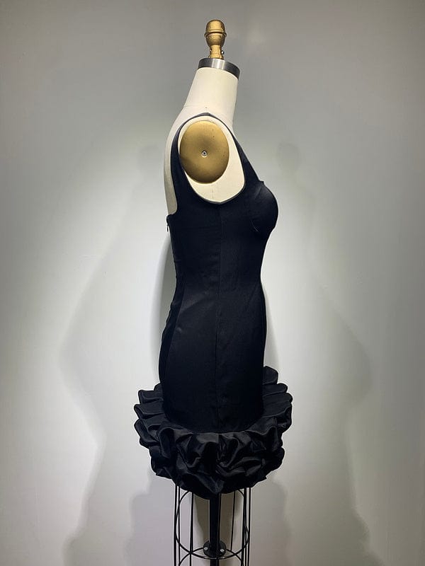 NOVANCE 2023 spring summer women luxury clothing vestidos sexy low cut mini  Retro black night dresses for woman club party