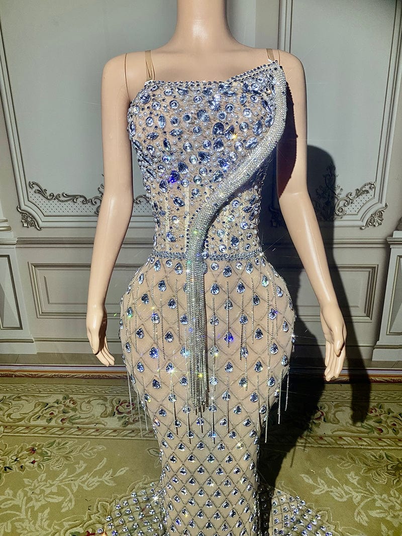 NOVANCE dress for women wedding party new 2023 puff sleeve sexy cape sleeved beaded evening gown dinner dress for ladies long