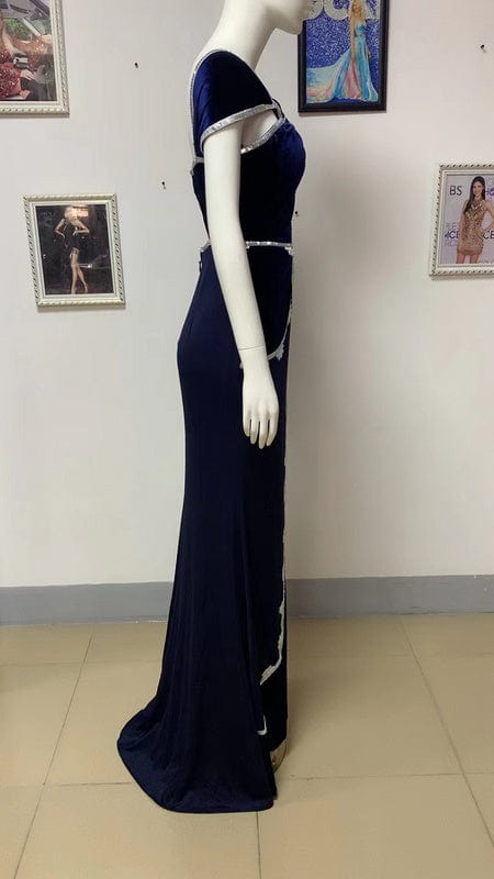 NOVANCE womens active wear sexy hallow out elegant royal blue dresses for women red carpet robe de soiree elegant party