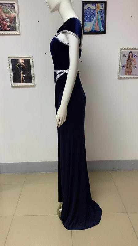 NOVANCE womens active wear sexy hallow out elegant royal blue dresses for women red carpet robe de soiree elegant party