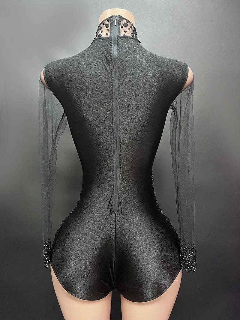 Novance Y2113  Women's Club Bodysuit Rhinestone Bodysuit Performance Bodycon Jumpsuit For Women Sexy Club Outfits Summer