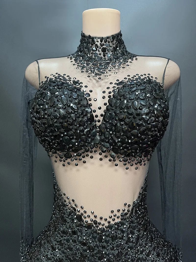 Novance Y2113  Women's Club Bodysuit Rhinestone Bodysuit Performance Bodycon Jumpsuit For Women Sexy Club Outfits Summer