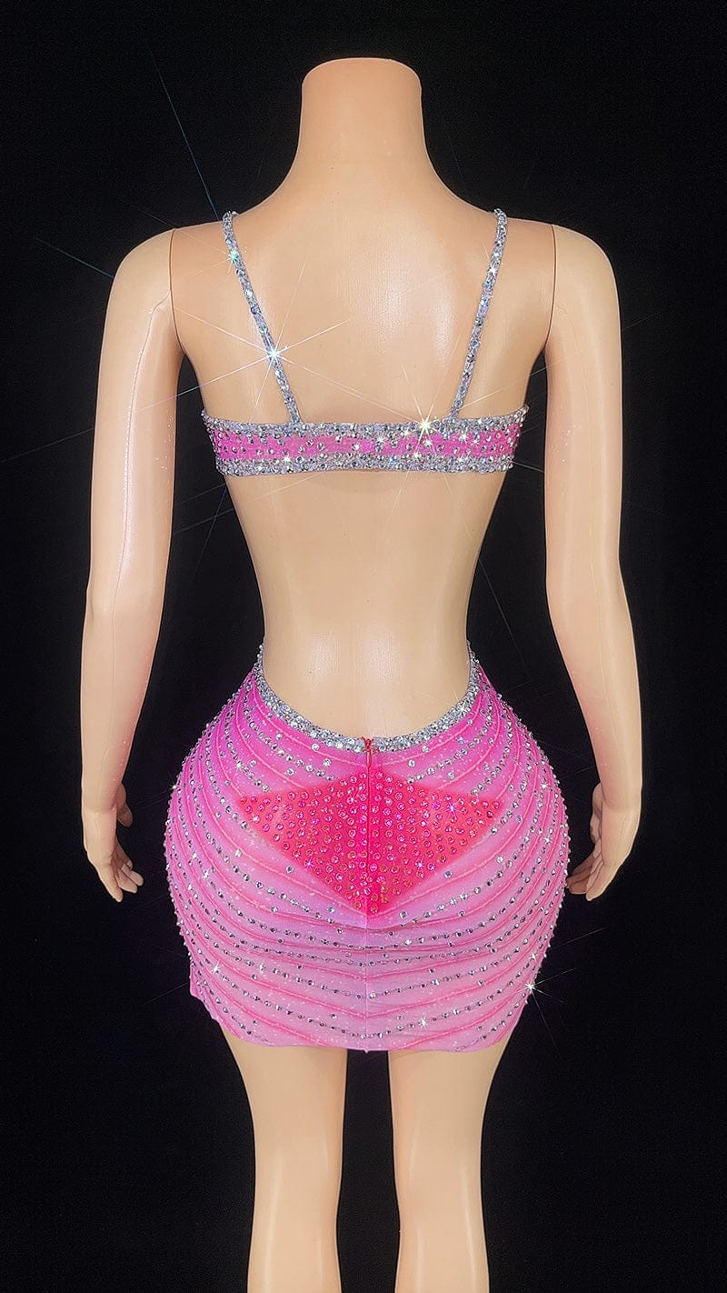 NOVANCE Y2839 high quality women clothing elegant women's club dresses 2023 shiny crystal diamond luxury dress mini bodycon