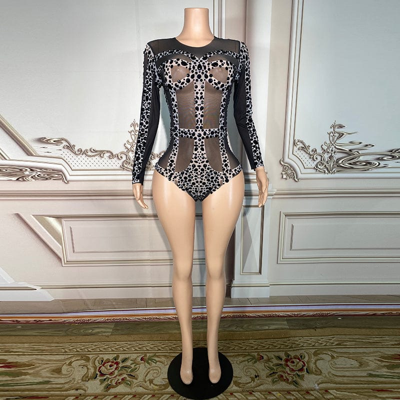 Novance Y2901 Fashion Women Sexy Bodysuit Adult Costumes Women Wings Performance Wear Leopard Print Women Costume Sexy
