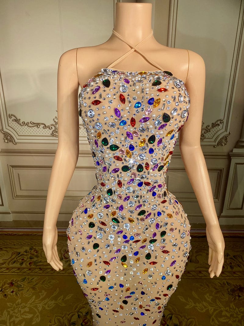 Novance Y2907 Robe Single Tendance 2023 Sexy Prom Dress Halter Floor Length Ball Gown Elegant Dress For Birthday Party