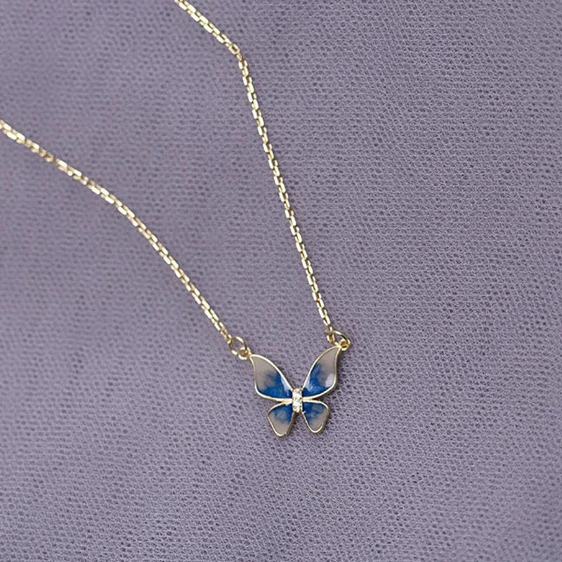 NS633 gold fine jewelry 925 sterling silver star necklaces two double hexagram stars diamond gold plated necklaces women