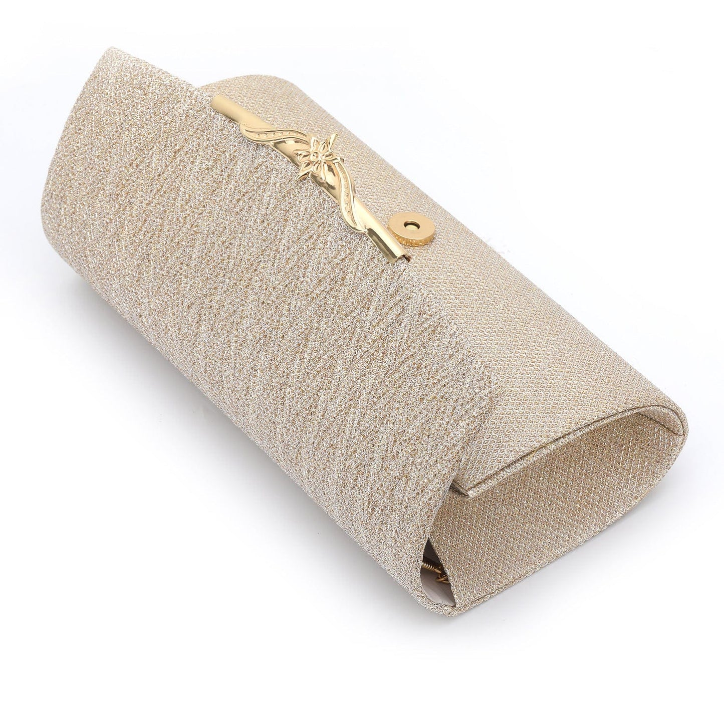 Occidental Dinner Fashion Women's Evening Dress Bag Handheld Bag Party Metal Pleated Women's Bag