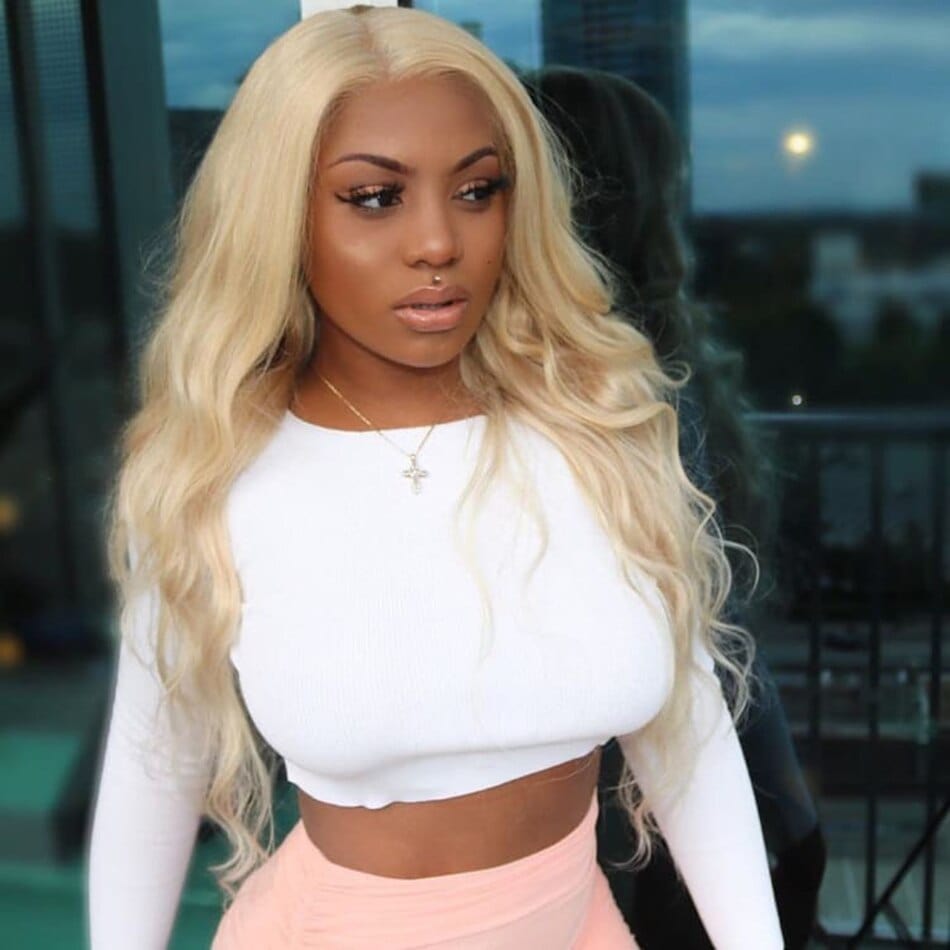 Ocean wigs 13 years factory Body Wave 613 Blonde  Color Virgin Hair Bundles In Stock  blonde human hair weave #613 blonde human hair weave body wave