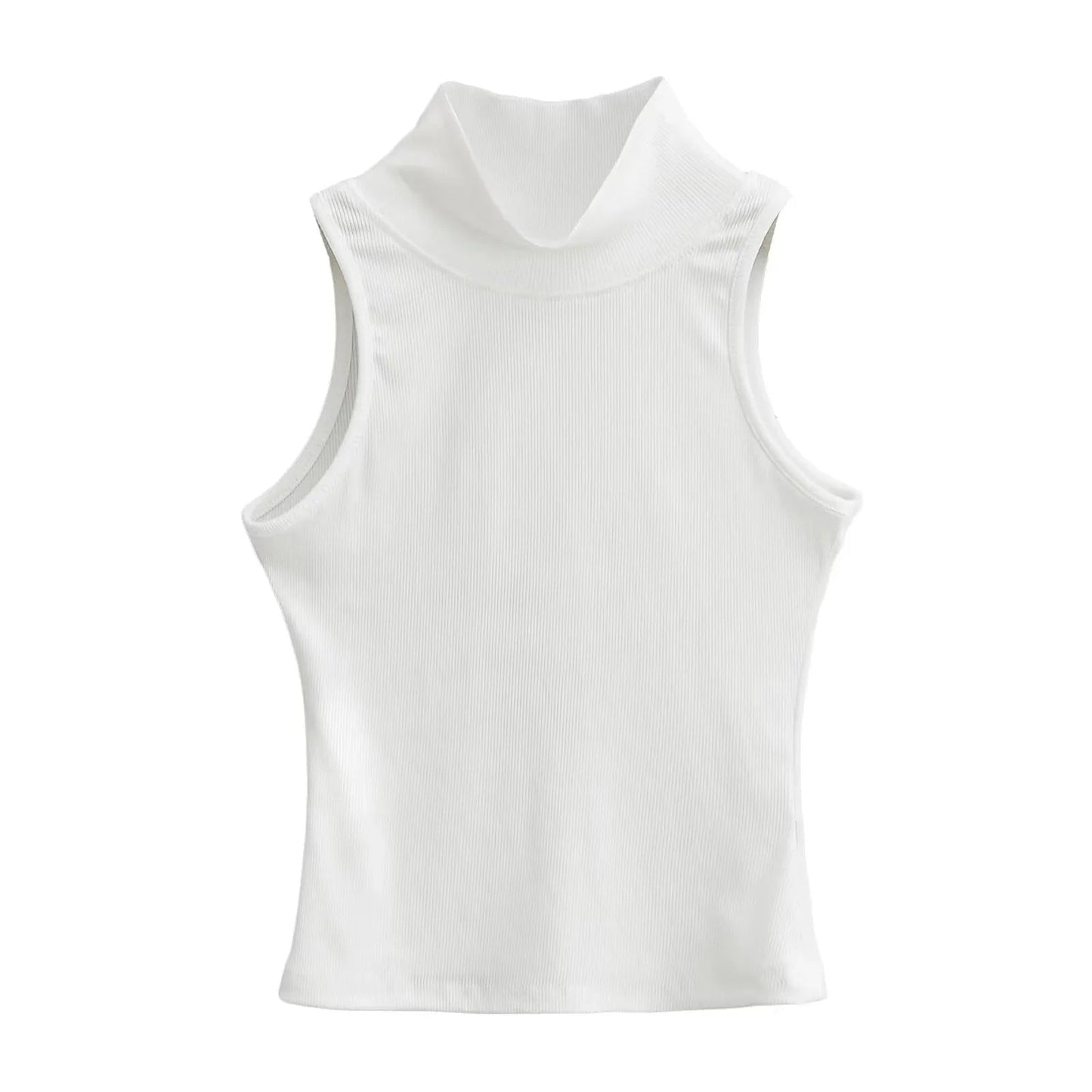 OEM Cropped Women's Solid T-shirt Tank Top Streetwear Stretch Rib Knit Modal Casual Tank Top Women