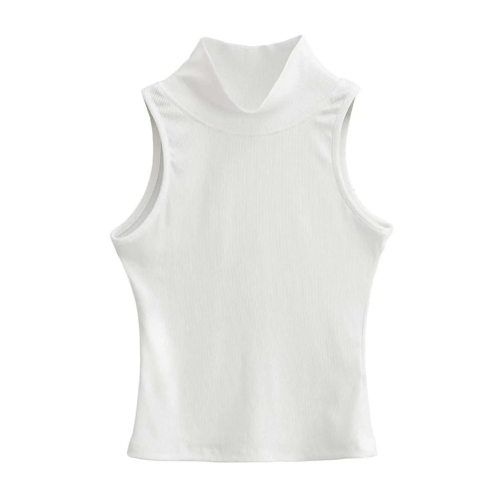 OEM Cropped Women's Solid T-shirt Tank Top Streetwear Stretch Rib Knit Modal Casual Tank Top Women