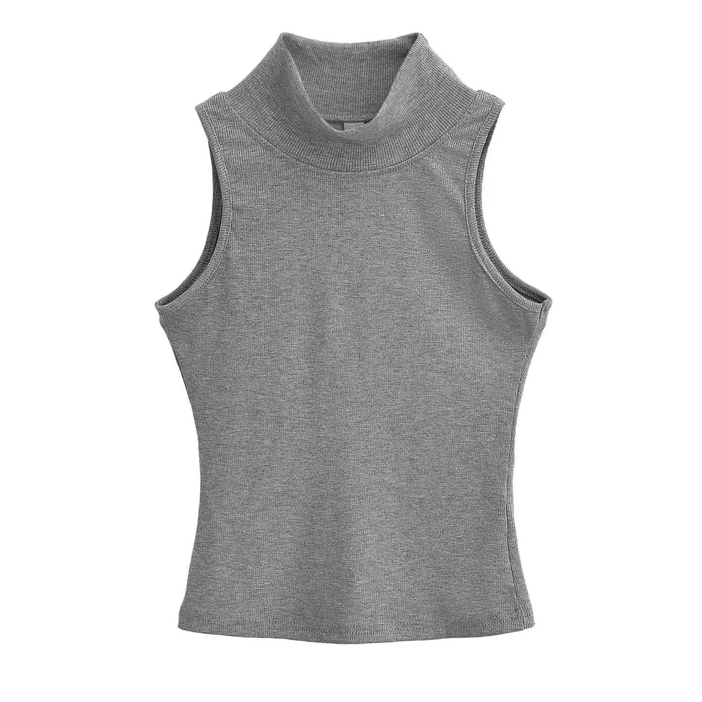 OEM Cropped Women's Solid T-shirt Tank Top Streetwear Stretch Rib Knit Modal Casual Tank Top Women