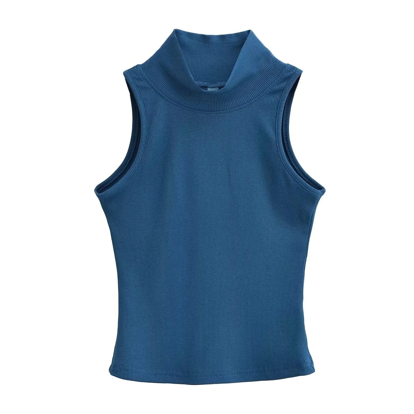 OEM Cropped Women's Solid T-shirt Tank Top Streetwear Stretch Rib Knit Modal Casual Tank Top Women