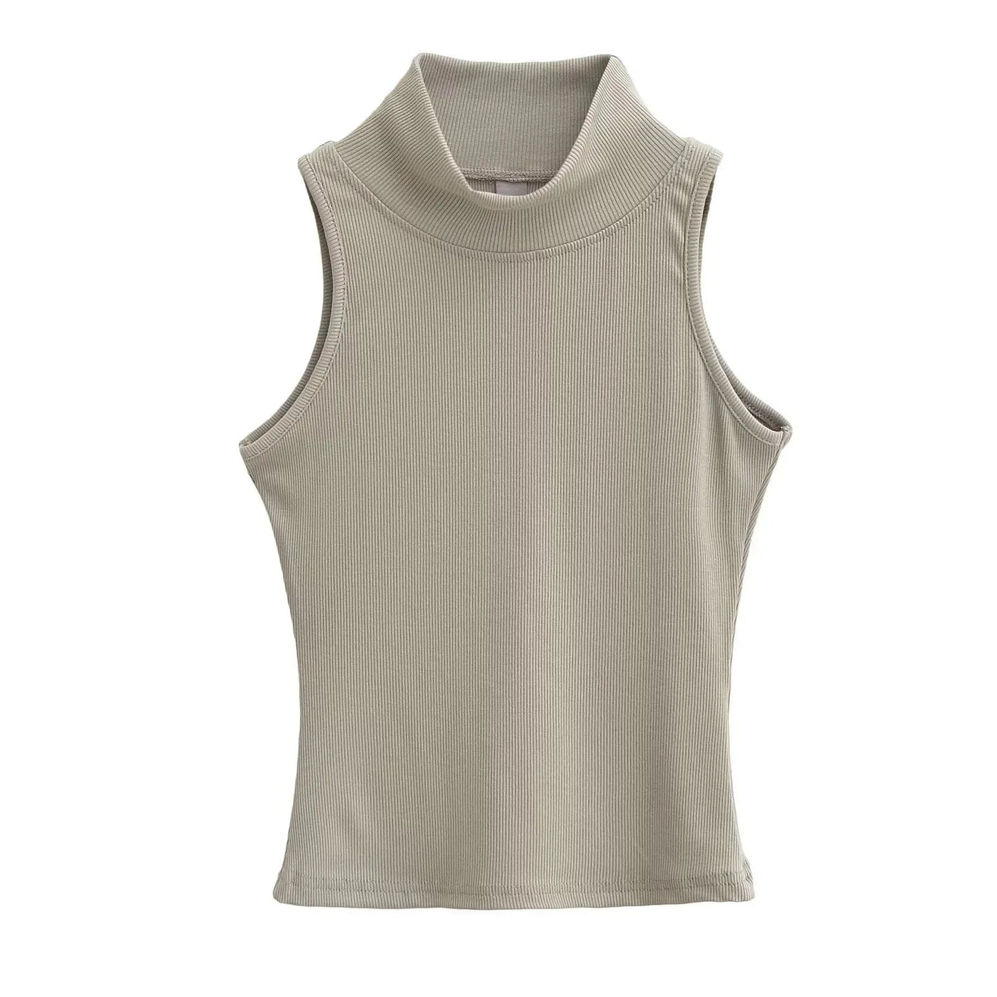 OEM Cropped Women's Solid T-shirt Tank Top Streetwear Stretch Rib Knit Modal Casual Tank Top Women