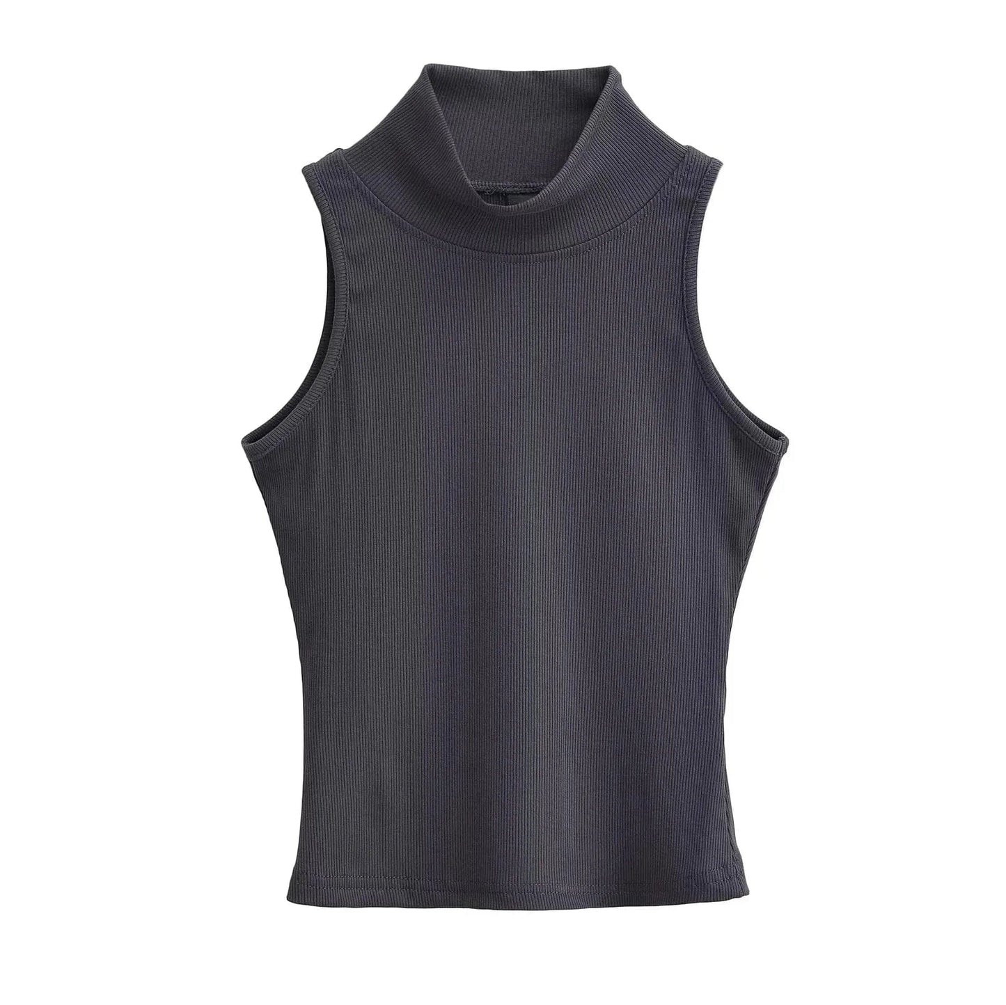 OEM Cropped Women's Solid T-shirt Tank Top Streetwear Stretch Rib Knit Modal Casual Tank Top Women