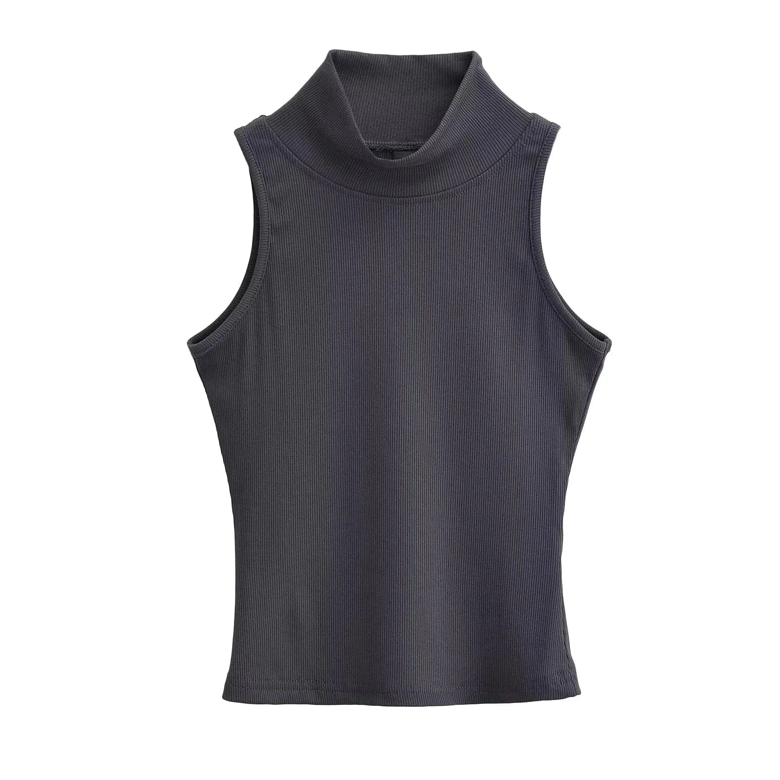 OEM Cropped Women's Solid T-shirt Tank Top Streetwear Stretch Rib Knit Modal Casual Tank Top Women