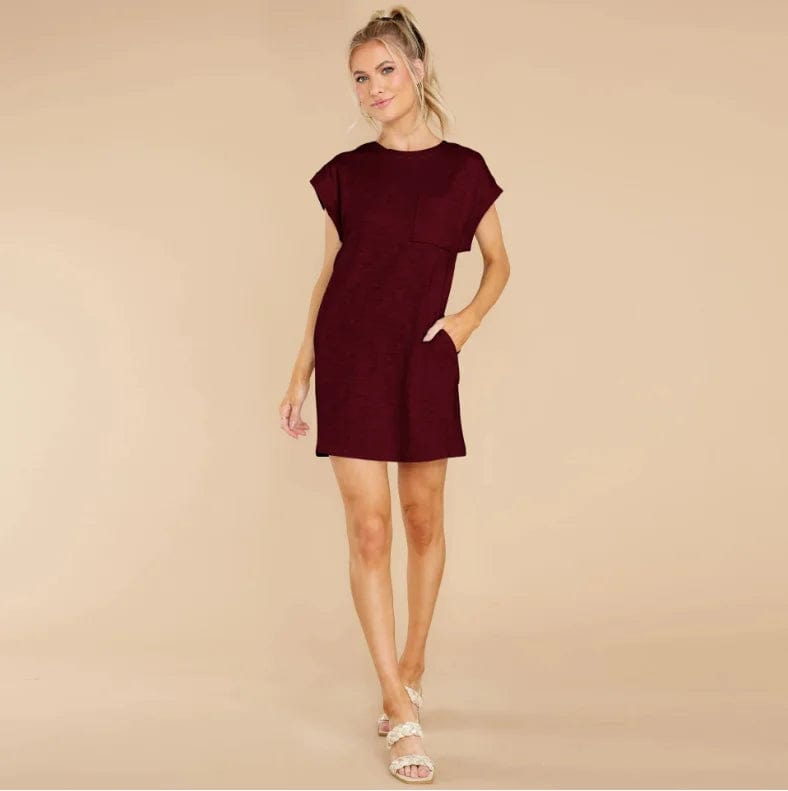 OEM Factory Hot Selling Casual Wear Loose Pure Cotton Women Dress