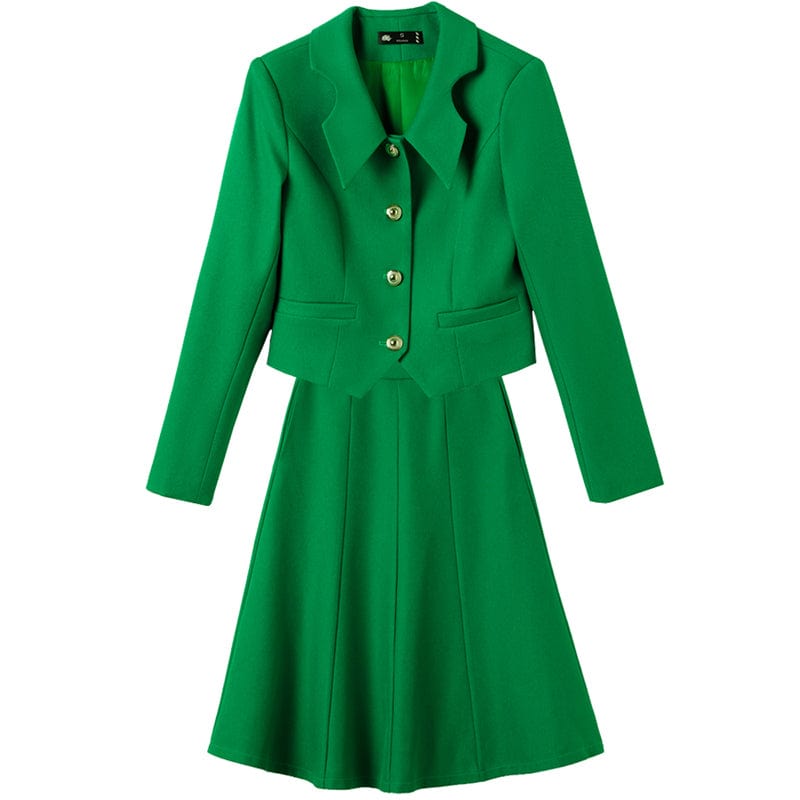 OEM High-Quality 2 Piece Dealers Set Office Ladies Candy Color Skirt Suit Designs Women Business Suits for work Formal Wear