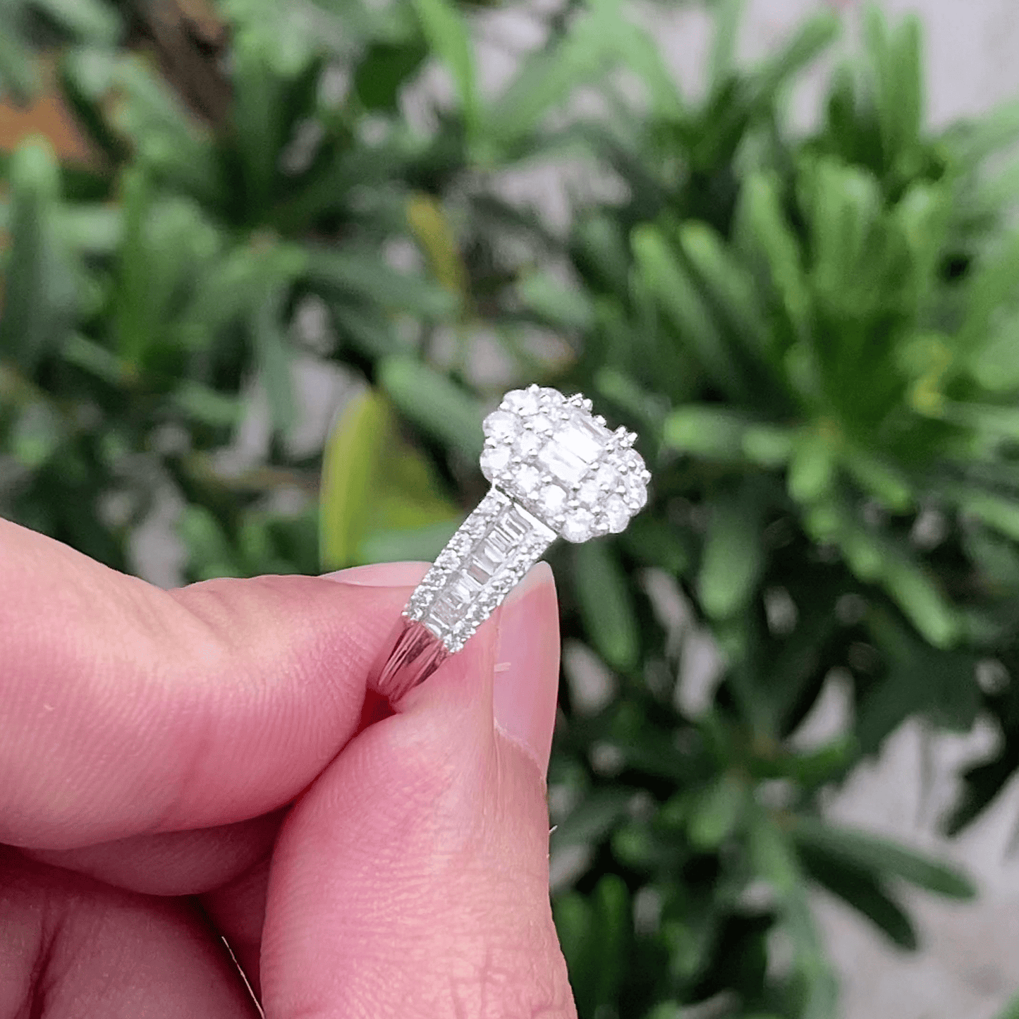oem jewelry natural diamond 18k real gold custom rings jewelry for women