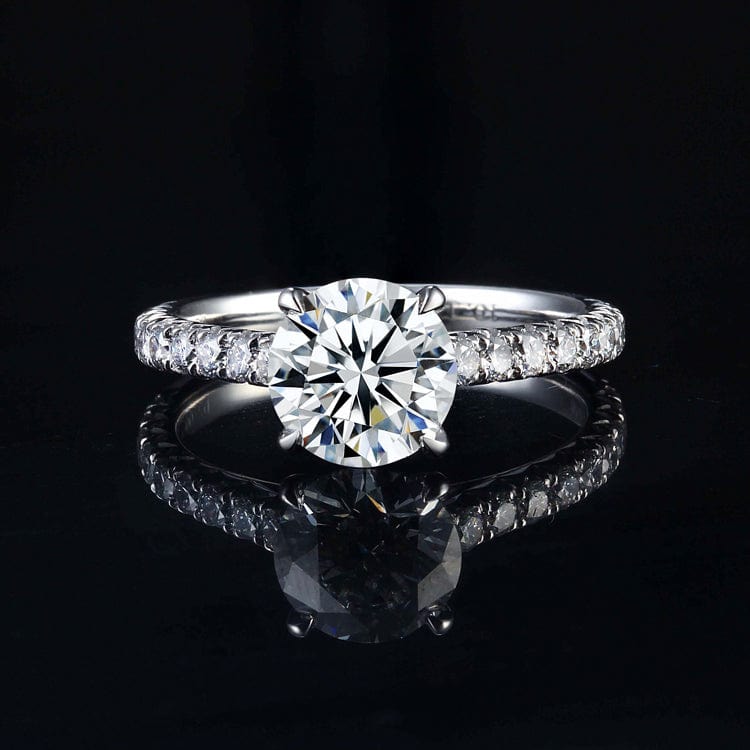 oem modern jewelry genuine white gold wholesale prices cvd hpht lab grown diamond fashion wedding ring