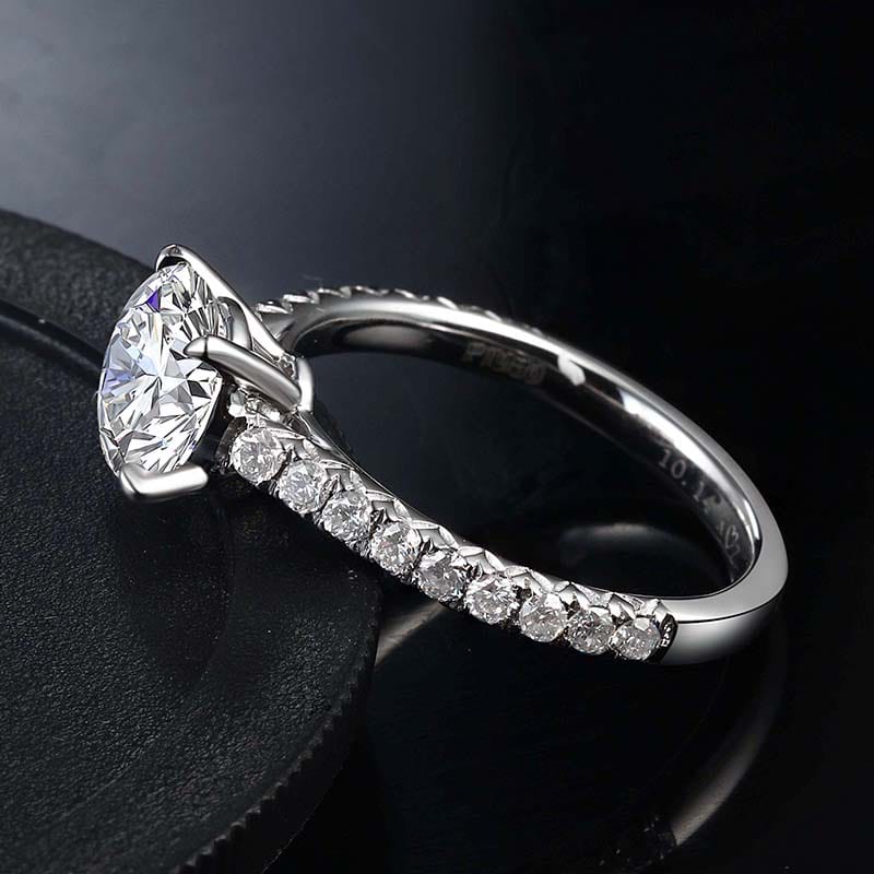 oem modern jewelry genuine white gold wholesale prices cvd hpht lab grown diamond fashion wedding ring