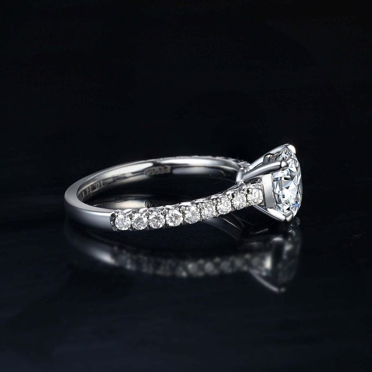 oem modern jewelry genuine white gold wholesale prices cvd hpht lab grown diamond fashion wedding ring