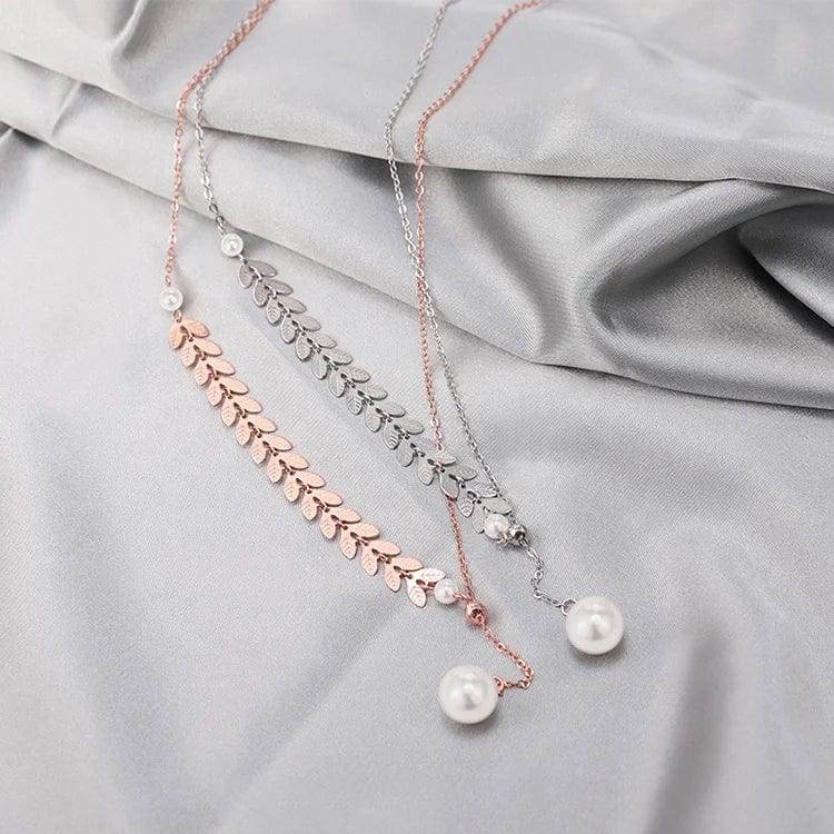 OEM&ODM 925 Silver 18K Gold Plated Natural Seawater Pearl Necklace Light Luxury Clavicle Chain Women Necklace