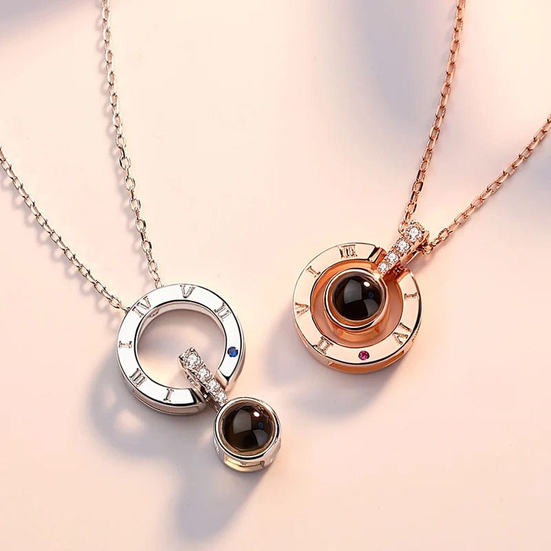 OEM&ODM 925 Sterling Silver Pendant Necklace I Love You Necklace 100 Languages Love Necklaces for Women Girlfriend