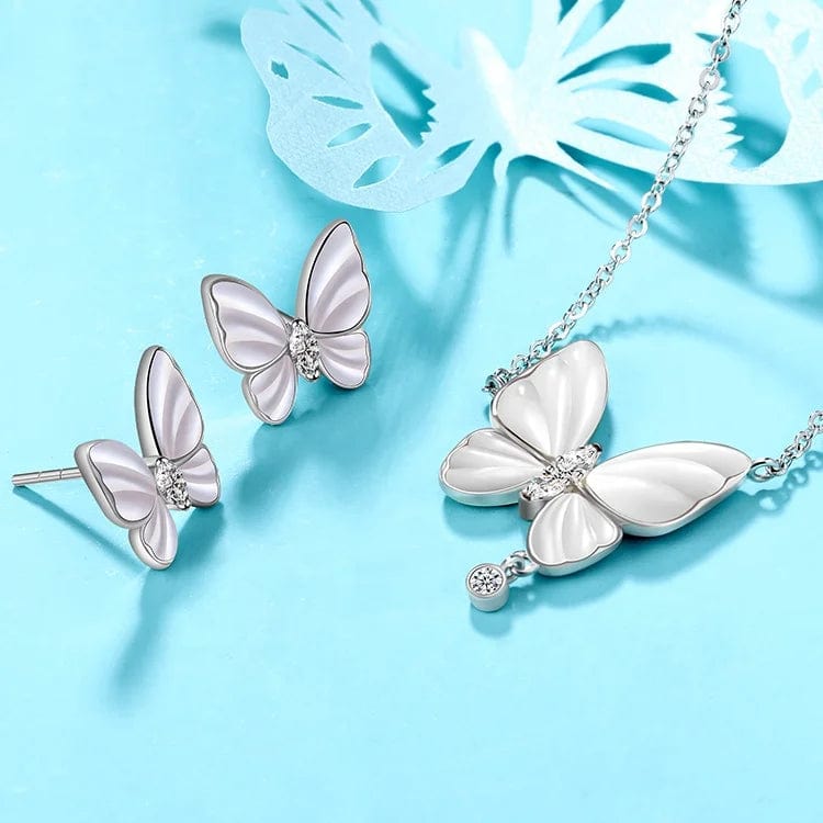 OEM&ODM VANA Sterling Silver Necklace Lovely Butterfly Charm Beautiful Noble Woman Statement Ladies Collar Necklace