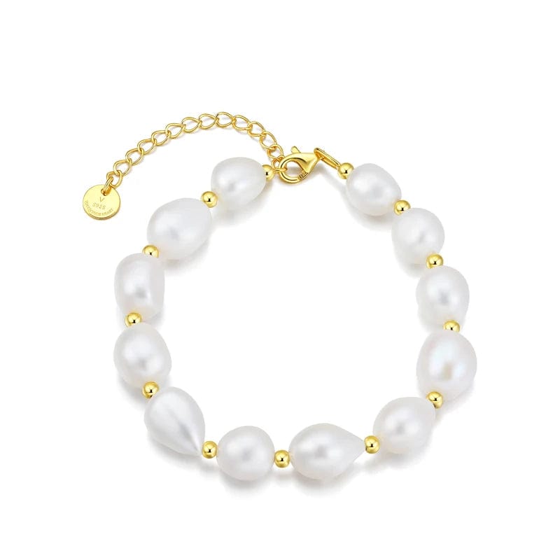 OEM&ODM Wholesale Turkish jewelry Sterling Silver 925 14k Gold Plated Pearl Beads Bracelets Jewelry