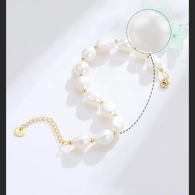 OEM&ODM Wholesale Turkish jewelry Sterling Silver 925 14k Gold Plated Pearl Beads Bracelets Jewelry