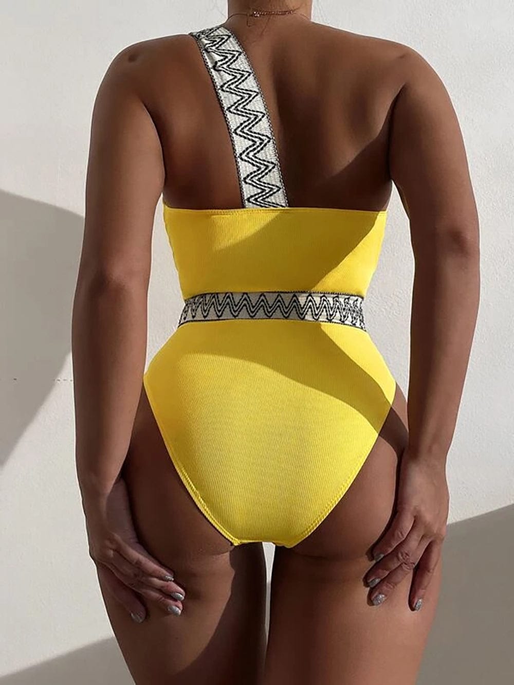 OEM Service Custom Sexy Zebra Print Monokini Simple One Piece Swimsuit High Quality Swimwear 2023 Bathing Suits Beachwear Bather