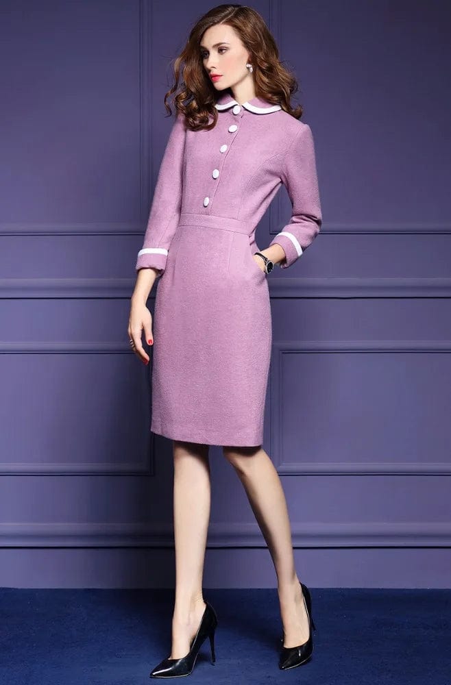 OEM service supply wholesale type China factory black vestidos casual A line women office dress