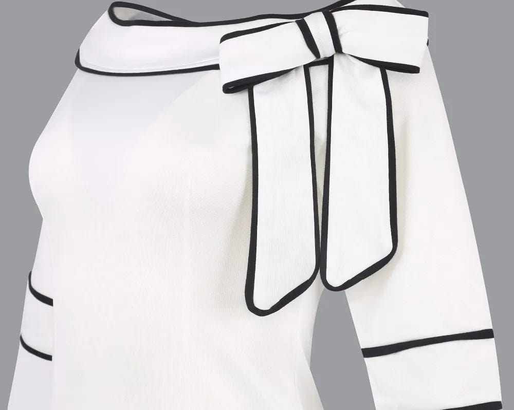 Off shoulder fashion office women dress pick hip slim dress for beautiful ladies