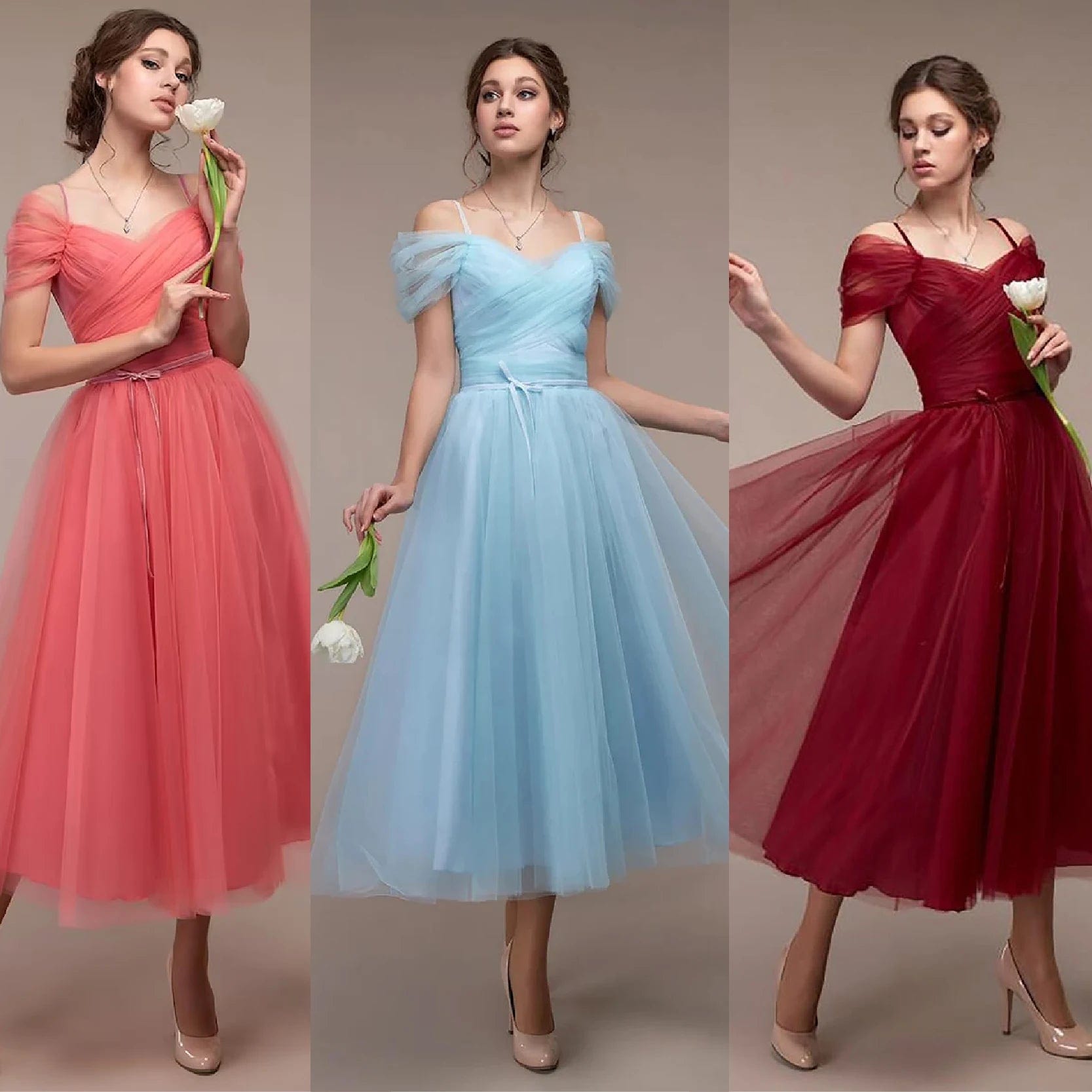off the shoulder Pleats Chiffon Princess dress Tulle ball gown homecoming quinceaneras Sweetheart Prom Dresses party Evening rob