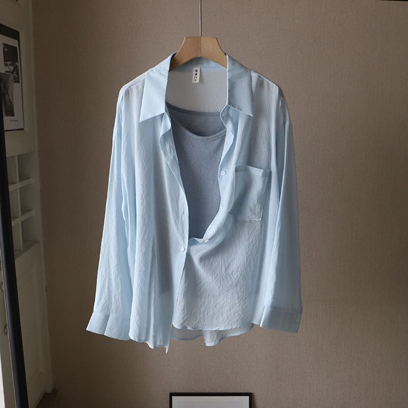 Office Smart Plain White Button up Shirt for Ladies