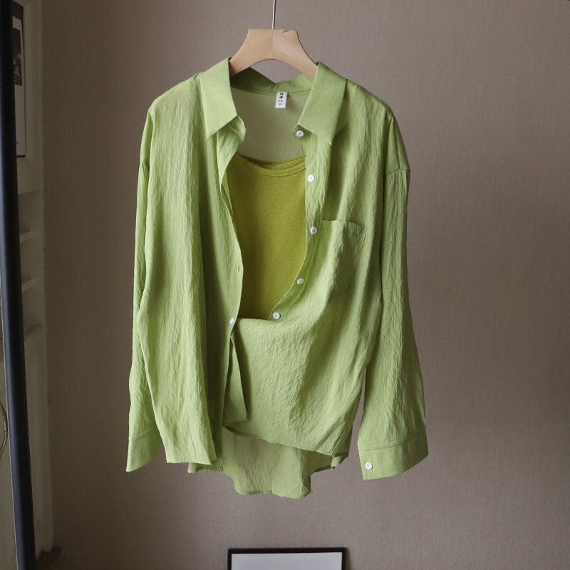 Office Smart Plain White Button up Shirt for Ladies