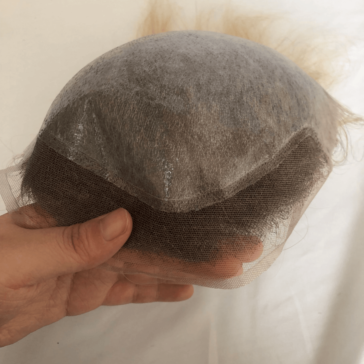 Ombre Blonde 4T22 Toupee Lace with PU Brazilian Hair Mens Toupee 100% Human Hair Man Toupee Hair System