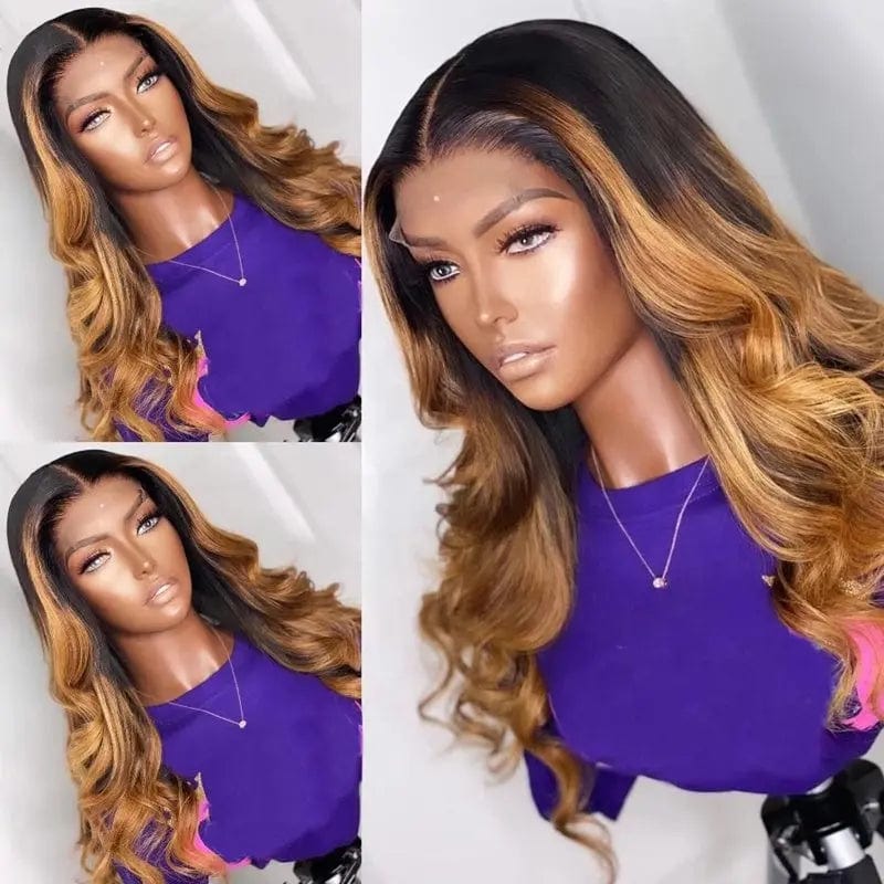 Ombre Medium Ash Blonde Color Loose Wave