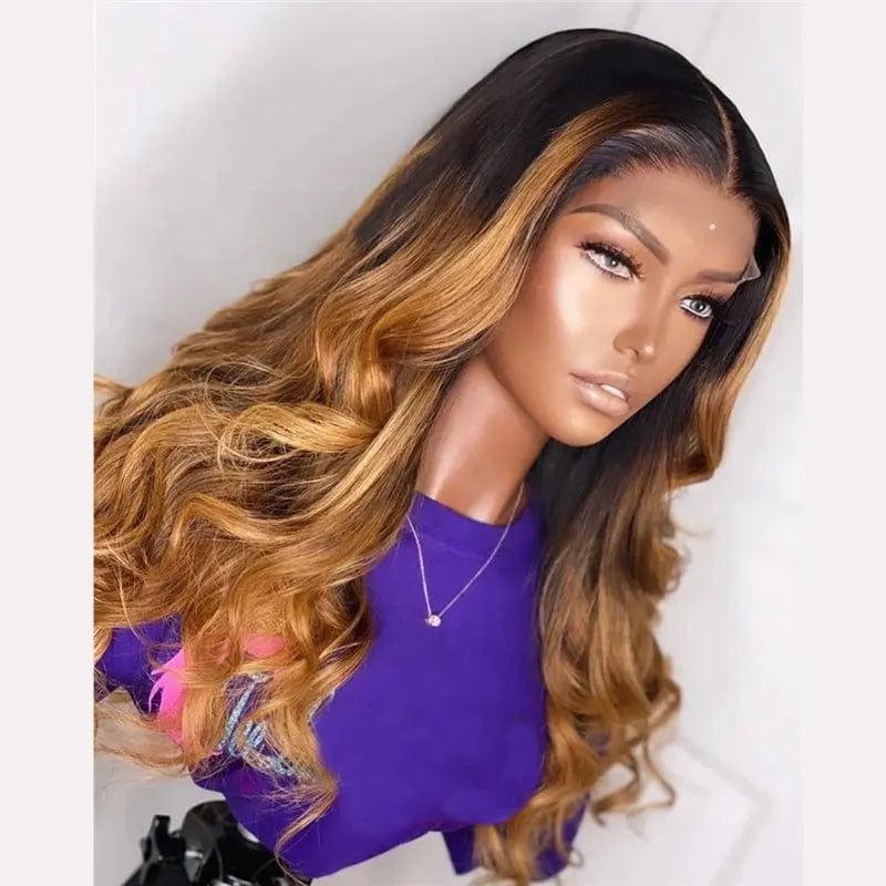 Ombre Medium Ash Blonde Color Loose Wave
