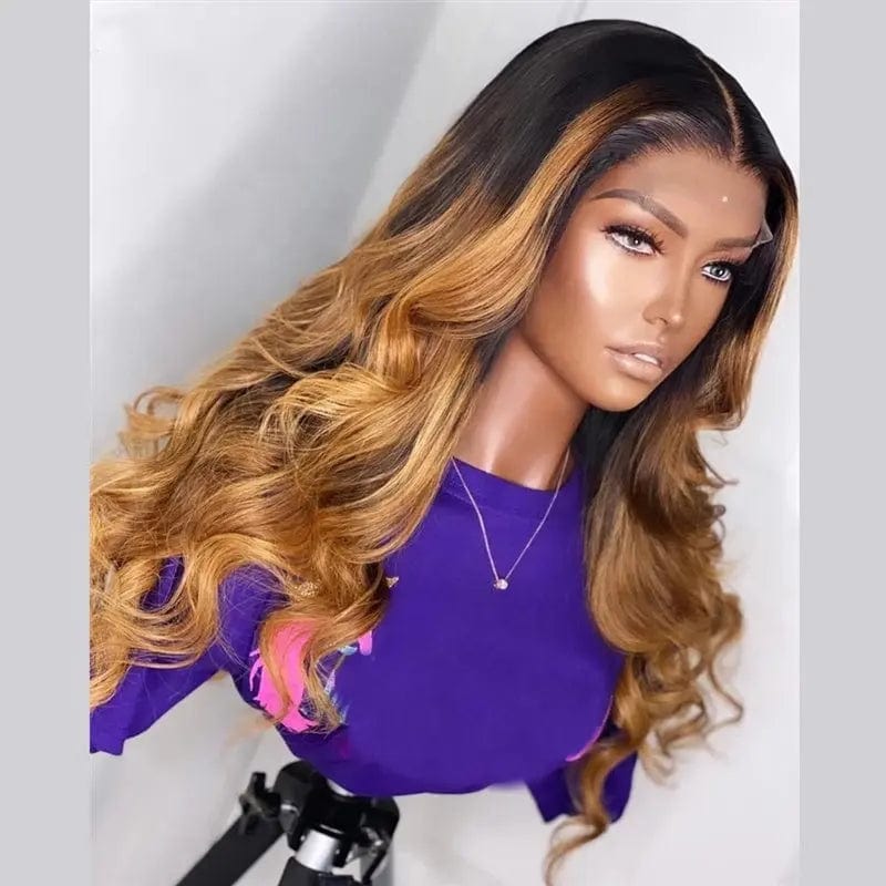 Ombre Medium Ash Blonde Color Loose Wave