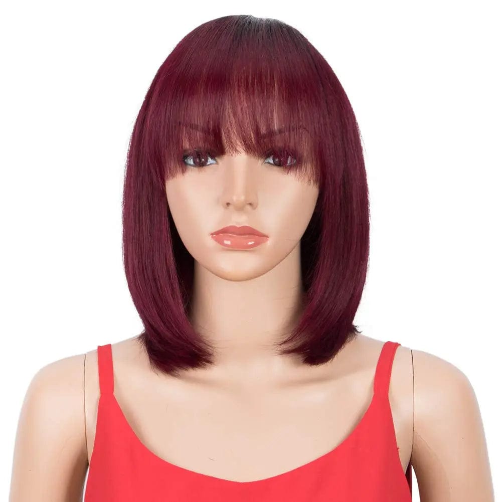 Ombre red brown blond color Hair