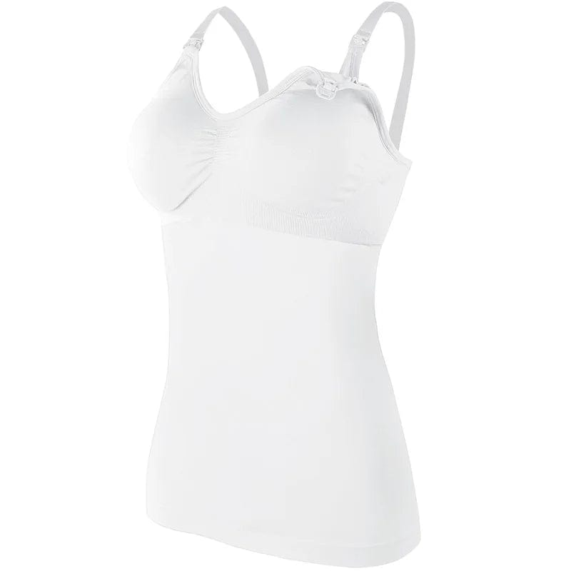 One Piece Seamless Wireless Lactation Vest Bra Front Open Pregnant Breastfeeding Camisole Maternity Nursing Tank Top For Womens