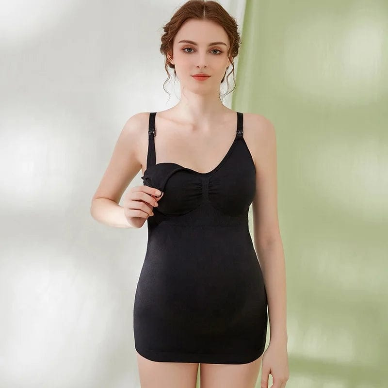 One Piece Seamless Wireless Lactation Vest Bra Front Open Pregnant Breastfeeding Camisole Maternity Nursing Tank Top For Womens