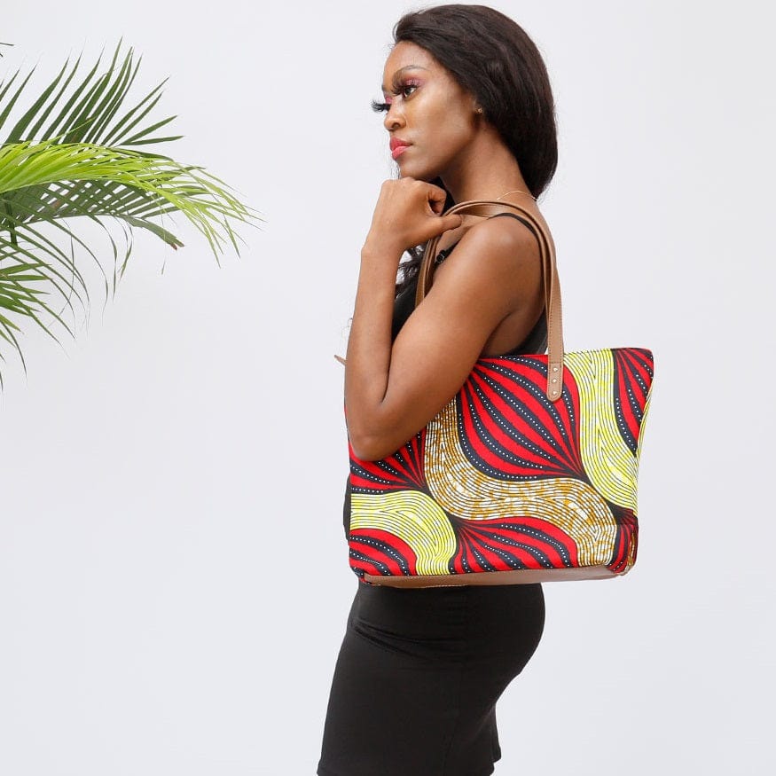 One size / 1 Bags supplier women african ankara printed tote bags large capacity one shoulder for travel shopping