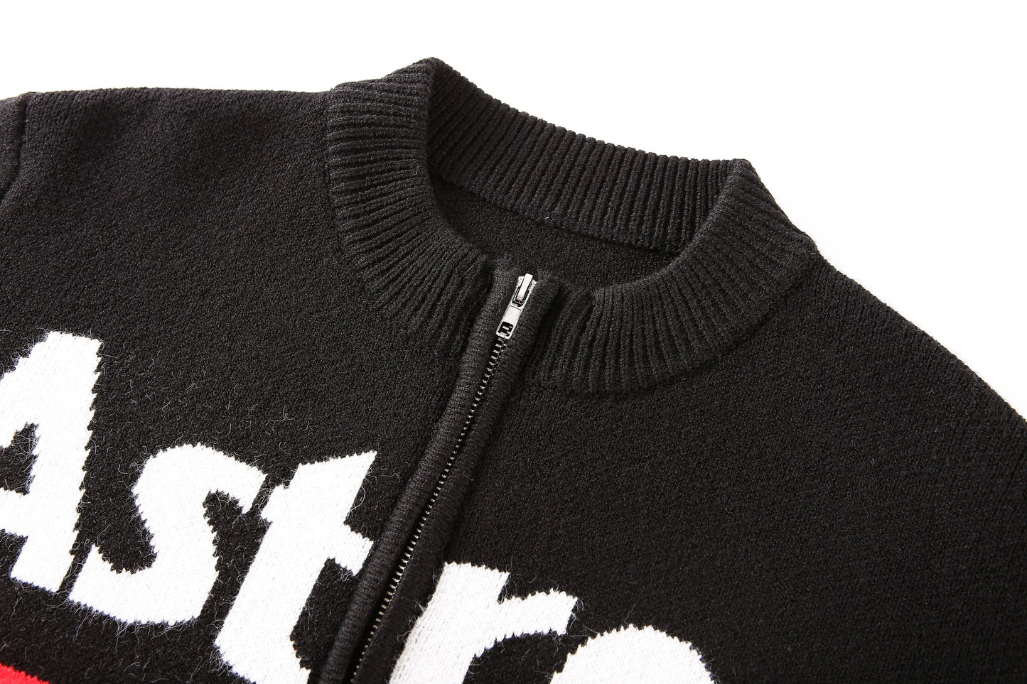 one size / 1 custom baseball Knit jacket  plus size women knit sweater women zipper sweaters